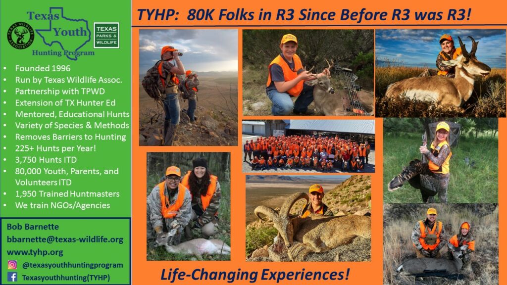 TYHP A Leader in the R3 Movement Texas Youth Hunting Program