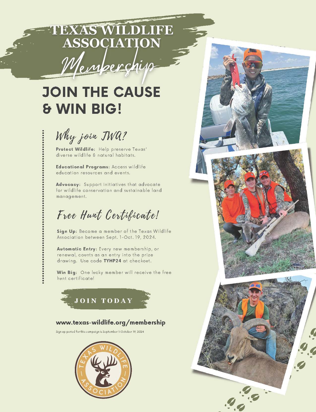 Hunting Program Win a Free Hunt! - Texas Youth Hunting Program